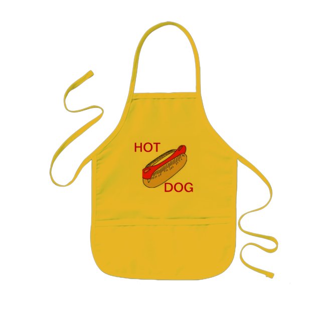 APRON CHEFS APRON FOR HOT DOG YELLOW (Front)