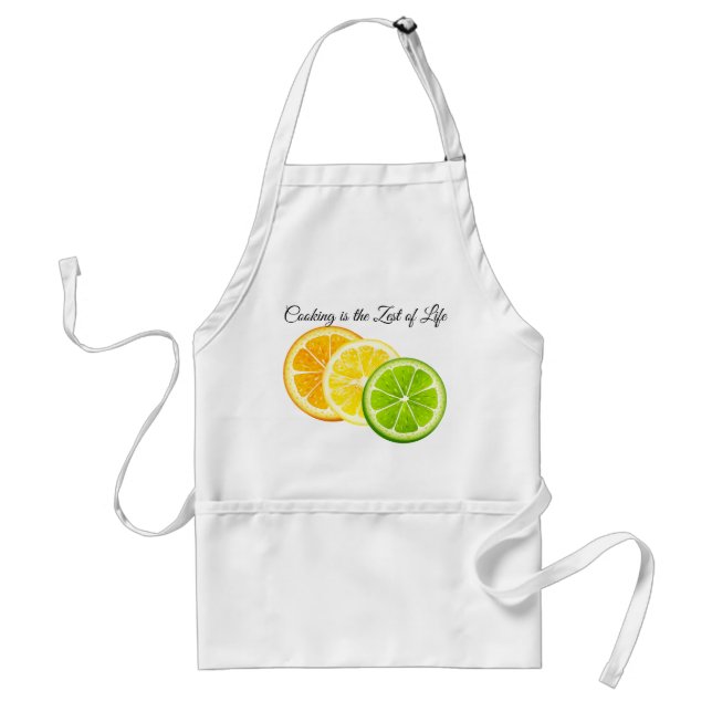 Apron-Cooking is the Zest of Live Standard Apron (Front)