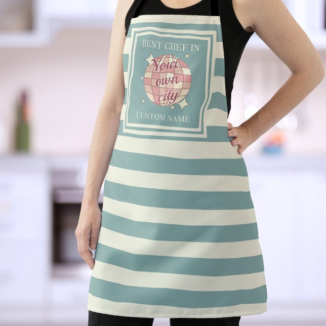 Apron customizable city name chef cooking (Creator Uploaded)