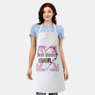 Apron For Best Mama Cute Mothers Day Gift Idea.