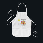 Apron for Kids Personalize<br><div class="desc">Apron for Kids. Great personalized gift for Hanukkah, birthday, and everyday! Choose your favourite font style, size, colour and wording. "Shmutz" means "a little mess" in yiddish. (Yep! Kids do that!:)</div>