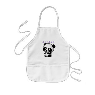 apron funny , animals panda 02.