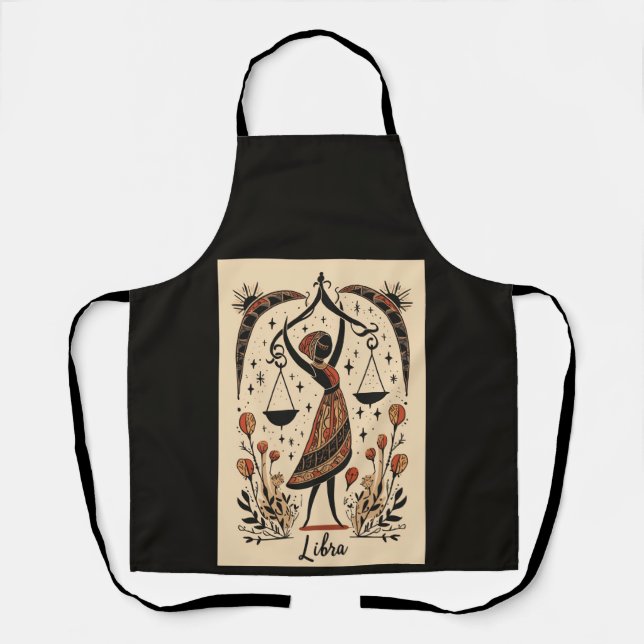 Apron Libra Celestial Zodiac Art (Front)
