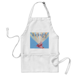 APRON Lotus with mantra Om Mani Padme Hum