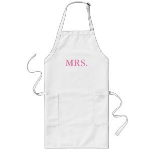 APRON-MR. AND MRS. BRIDE AND GROOM LONG APRON