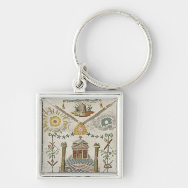 Apron of a Master of Saint-Julien Lodge in Keychain (Front)