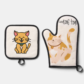 apron oven mitt & pot holder set