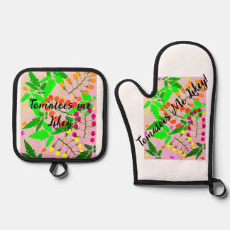 Apron Oven Mitt & Pot Holder Set