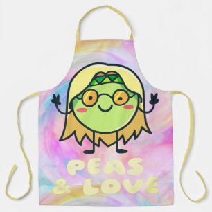 Apron Peas & Love Tie Dye
