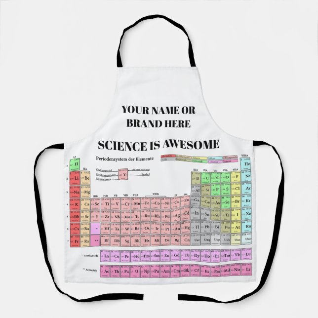 Apron Periodic Table Of Elements (Front)