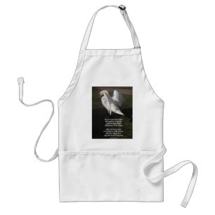 Apron Poem Swans Are Majestic By Ladee Basset