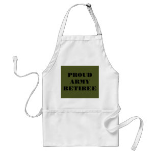 Apron Proud Army Retiree