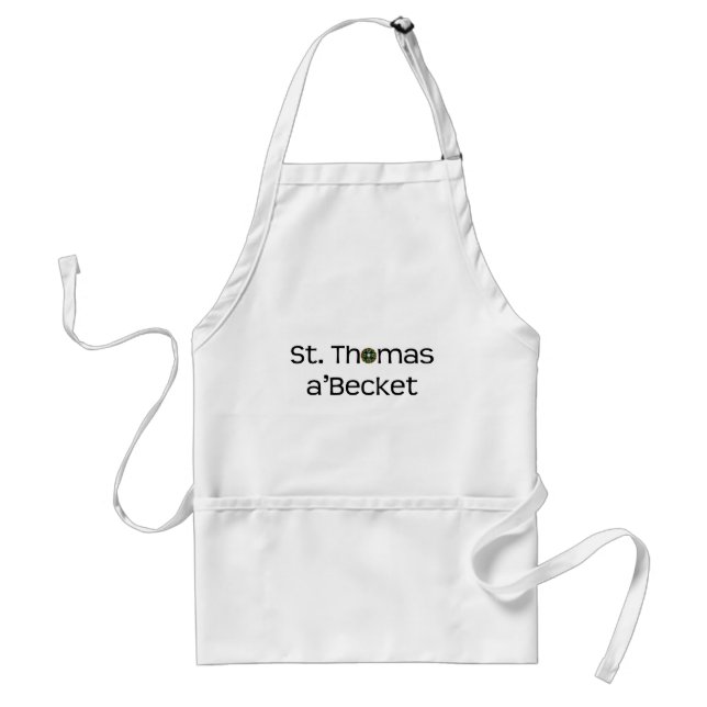 apron: text name with rose window standard apron (Front)