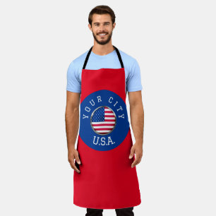 Apron - USA Personalized - Add your City Name