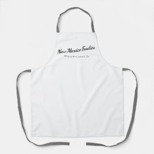 Apron White with New Mexico Foodies Logo