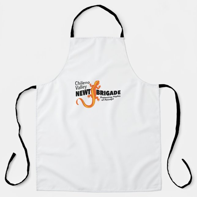 Apron with Chileno Valley Newt Brigade logo (Front)