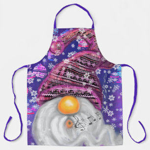 Apron with Christmas Gnome