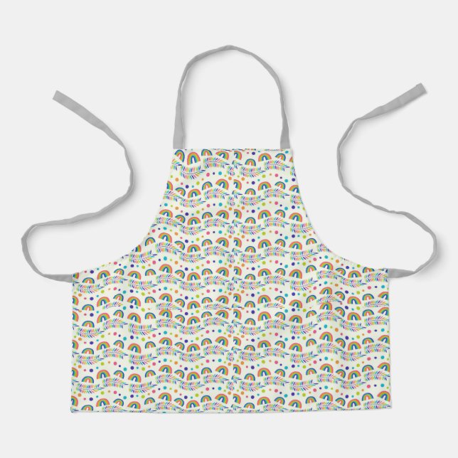 Apron with colorful animal pattern (Front)