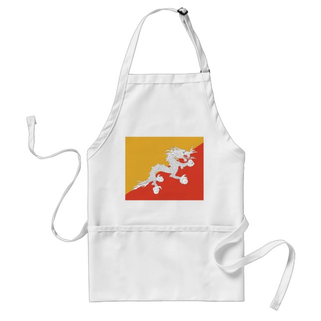 Apron with Flag of Bhutan (Front)