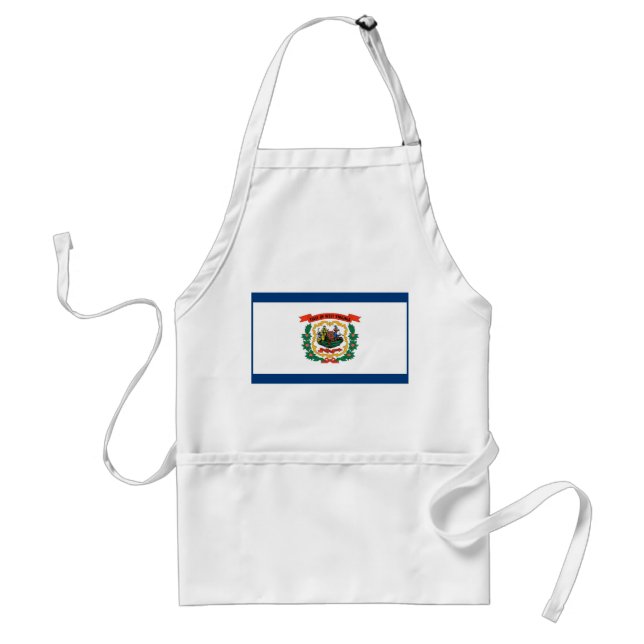 Apron with Flag of West Virginia, U.S.A. (Front)