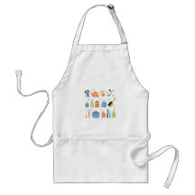 Apron With Kitchen Items For Cooking