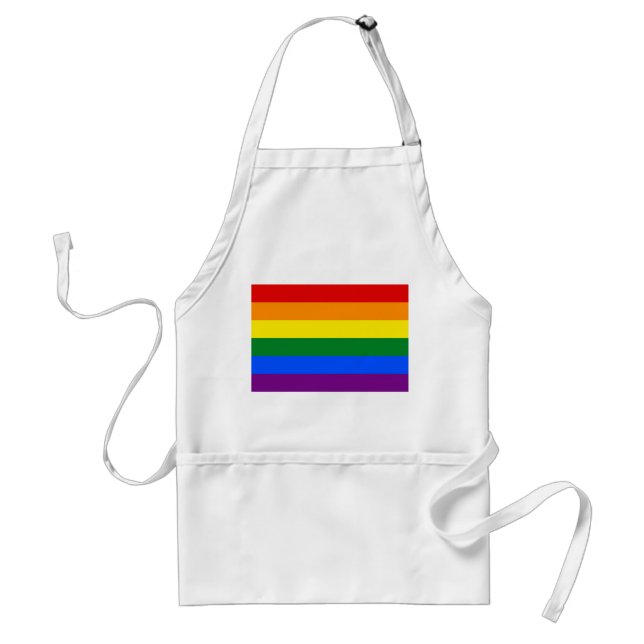Apron with LGBT Rainbow Flag (Front)