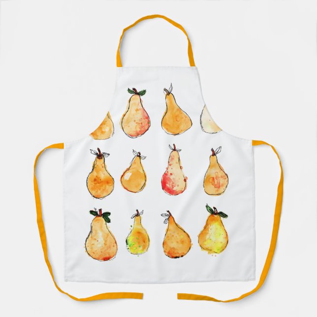 Apron with Pears Design (Front)