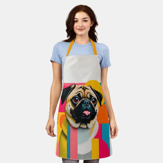 Apron with Pug (Worn)