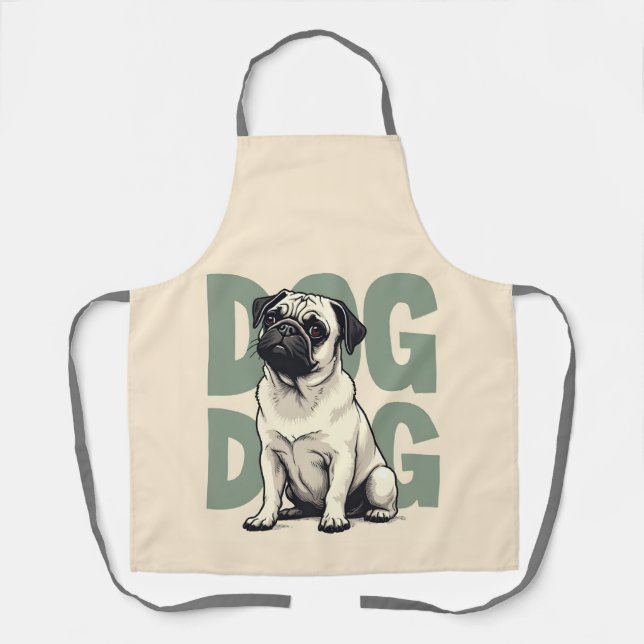Apron with Pug (Front)