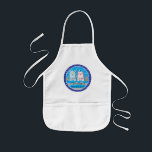 Aprons Children's Mouse and Friends for Hanukkah B<br><div class="desc">A Hanukkah blue, children's apron. This "Mouse and Friends" makes a wonderful gift for any child this Chanukah. Use it for baking, crafts or play to make any child's day! Personalize by deleting text, and adding your own. Choose your favourite font style, colour, and size. There are several different apron...</div>