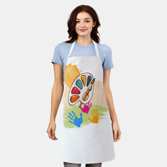Aprons for painters or cooks (Worn)