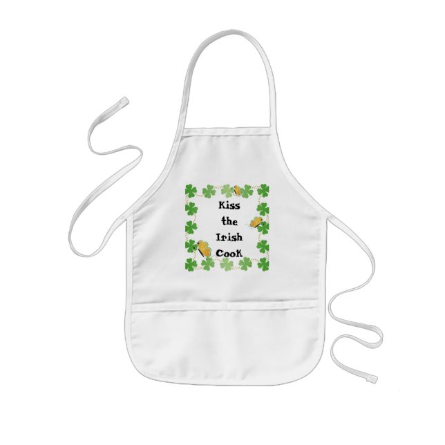 Aprons for St. Patrick's Day - Kiss the Irish Cook (Front)
