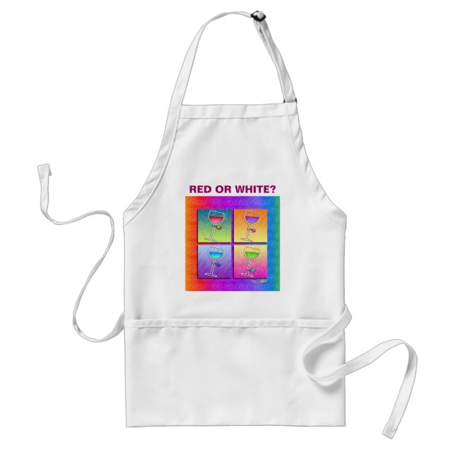 Aprons - Pop Art Wine (Front)