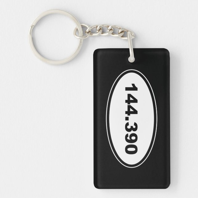 APRS Frequency 144.390 Amateur Ham Radio Keychain (Front)