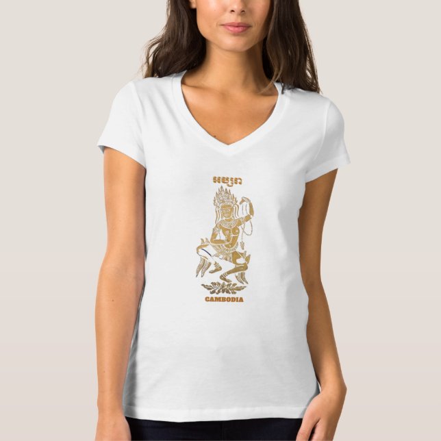 APSARA, APSARA DANCING, APSARA GIRL, CAMBODIA T-Shirt (Front)