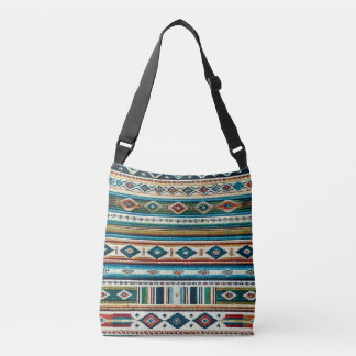 "AQUA" ADJUSTABLE TOTE - Mexican-Style Weave
