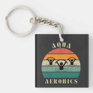 aqua aerobics water aerobics keychain