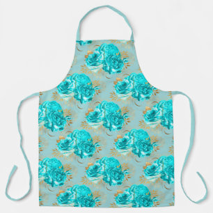 Aqua and Gold Series Design 16 Apron