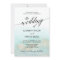Aqua and Gold Watercolor Beach The Wedding Of
