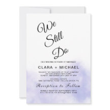 Aqua and Gold Watercolor Beach Vow Renewal