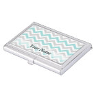 Aqua and grey chevron pattern
