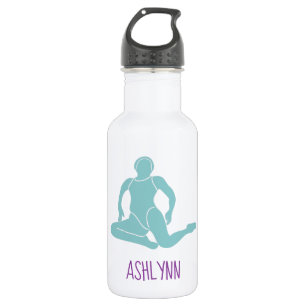 Aqua and Purple Synchronized Swimming Personalized 532 Ml Water Bottle