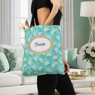 Aqua Aquamarine Tote Bag 