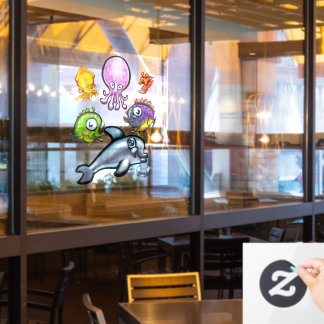 Aqua Babies Window Cling