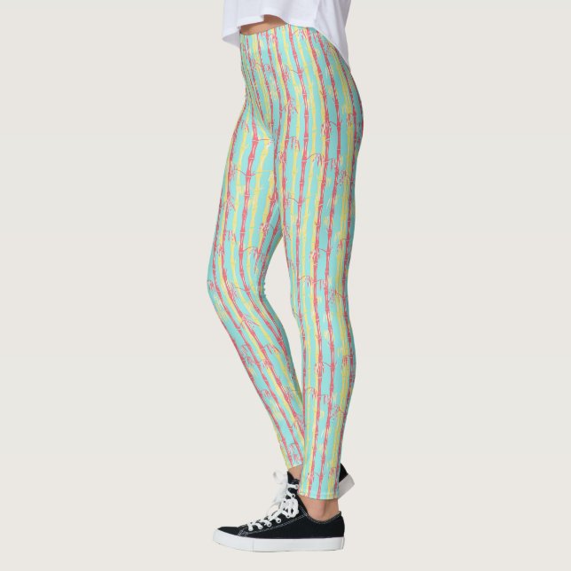  Aqua Bamboo Leggings (Left)