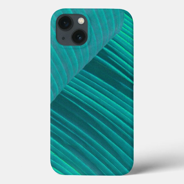 Aqua Banana Leaf Case-Mate iPhone Case (Back)