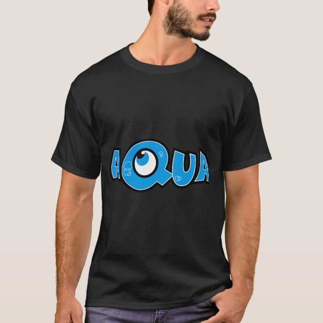 Aqua Band Logo   T-Shirt (Front)