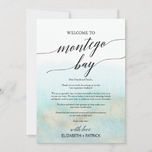 Aqua Beach Montego Bay Welcome Letter & Itinerary