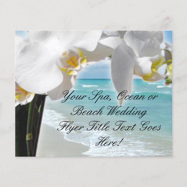 Aqua Beach Orchid Flyer (Front)