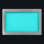 Aqua Belt Buckle<br><div class="desc">Aqua. Solid Colour Tone. HEX CODE #00FFFF, R:0, G:255, B:255 Like a Gift. Sweet Souvenir or Creative Present. 🎁 👍 😍 😊 ✨</div>